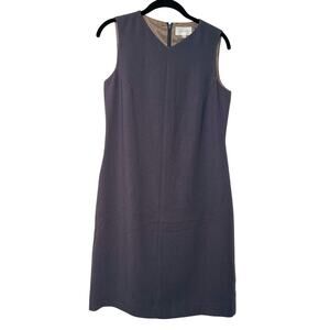 Suzuya Dress - Sleeveless Gray Midi Sheath - L